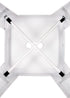 Chivari White Hi Gloss Tolix Style Metal Stool BTMW-AX-T