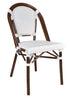Toulouse White French Bistro Set Includes 40" Table and 4 Chairs FBK-WWD-WD4-AX