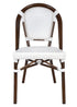 Toulouse White French Bistro Set Includes 48" x 36" Table and 4 Chairs FBK-SQ-WWD-WD4-AX