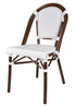 Toulouse White French Bistro Set Includes 40" Table and 4 Chairs FBK-WWD-WD4-AX