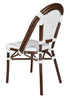 Toulouse White French Bistro Set Includes 48" x 36" Table and 4 Chairs FBK-SQ-WWD-WD4-AX
