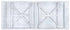 Chivari 96" x 40" (8 Foot) White Distressed Rectangle X Leg Wood Farm Table TFARMRT9640-WHITEDIS-X-LEG-AX-T