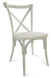 Chivari White Distressed ToughResin™ Cross Back Chair CXRWD-ZG-T