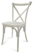 Chivari White Distressed ToughResin™ Cross Back Chair CXRWD-ZG-T