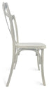 Chivari White Distressed ToughResin™ Cross Back Chair CXRWD-ZG-T
