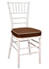 Chivari White Distressed WoodGrain™ Resin Steel Skeleton™ Chiavari Chair CCRWDB-STEEL-AX-T