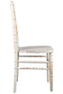 Chivari 40 Chair Pack White Distressed ToughWood™ Chiavari Chair CCWWD-ZG-T-40