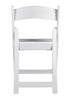 Chivari White SuperResin™ Folding Chair with Stainless Steel Hardware CFRWS-AX-T