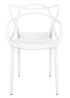 Chivari White Resin Orbit Chair CSRW-ZG-T