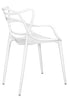 Chivari White Resin Orbit Chair CSRW-ZG-T