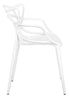 Chivari White Resin Orbit Chair CSRW-ZG-T