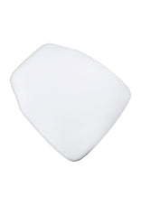 White 1.75" Thick Fabric Panel Chiavari Chair Cushion