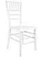 Chivari Sparkling Pearl White Resin Steel Skeleton™ Chiavari Chair CCRPWSP-STEEL-AX-T