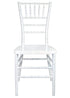Chivari Sparkling Pearl White Resin Steel Skeleton™ Chiavari Chair CCRPWSP-STEEL-AX-T
