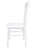 Chivari Sparkling Pearl White Resin Steel Skeleton™ Chiavari Chair CCRPWSP-STEEL-AX-T