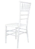 Chivari Sparkling Pearl White Resin Steel Skeleton™ Chiavari Chair CCRPWSP-STEEL-AX-T