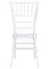 Chivari Sparkling Pearl White Resin Steel Skeleton™ Chiavari Chair CCRPWSP-STEEL-AX-T