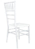 Chivari Sparkling Pearl White Resin Steel Skeleton™ Chiavari Chair CCRPWSP-STEEL-AX-T