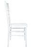 Chivari Sparkling Pearl White Resin Steel Skeleton™ Chiavari Chair CCRPWSP-STEEL-AX-T