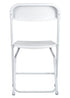 Chivari White Folding Chair (Steel-Poly Chair) CFPW-CX-T