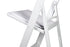 Chivari White SuperResin™ Folding Chair CFRW-AX-T