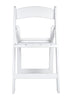 Chivari White SuperResin™ Folding Chair CFRW-AX-T