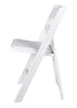 Chivari White with White Vinyl Cushion Resin Steel Skeleton™ Folding Chair CFRW-ST-A