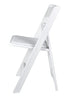 Chivari White SuperResin™ Folding Chair CFRW-AX-T