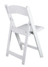 Chivari White SuperResin™ Folding Chair CFRW-AX-T