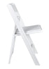 Chivari White with White Vinyl Cushion Resin Steel Skeleton™ Folding Chair CFRW-ST-A