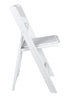 Chivari White SuperResin™ Folding Chair CFRW-AX-T