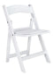 Chivari Kids White Resin Folding Chair CFRW-KID-AX-T