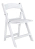 Chivari Kids White Resin Folding Chair CFRW-KID-AX-T