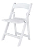 Chivari Kids White Resin Folding Chair CFRW-KID-AX-T
