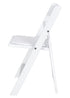Chivari Kids White Resin Folding Chair CFRW-KID-AX-T