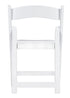 Chivari Kids White Resin Folding Chair CFRW-KID-AX-T