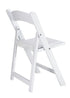 Chivari Kids White Resin Folding Chair CFRW-KID-AX-T