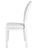 Chivari White Resin Louis Pop Chair with White Vinyl Seat and Back CLPRWWW-ZG-T