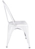 Chivari White Hi Gloss Tolix Style Metal Chair CTMW-AX-T