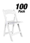Chivari 100 Chair Pack White SuperResin Folding Chair 800 lbs Weight Capacity* 3 Year Total Warranty* CFRW-AX-T-100