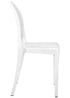 Chivari White Resin Oval Back Victoria Ghost Chair CGVRW-ZG-T