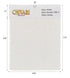 Chivari World’s Best Cushion Fabric Swatch – White SW-L-W-A