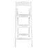 Chivari White ToughWood™ Folding Bar Stool with Padded Seat BFWW-AX