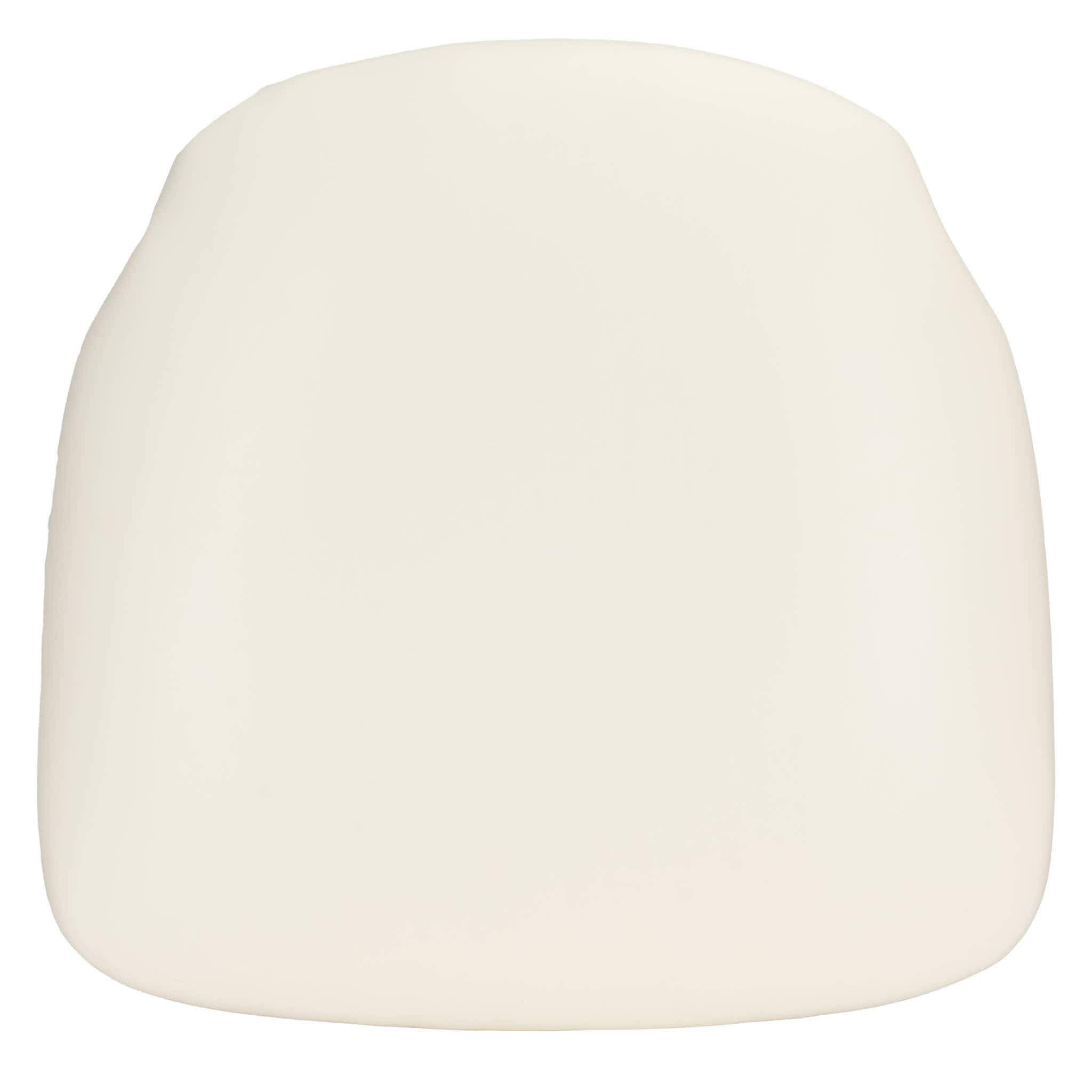 Chivari White Vinyl 1.75" Thick Cross Back Cushion with SlipNot™ Technology CUSHX-PANVINWHI-SPNT-AX