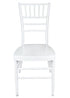 Chivari White Aluminum Chiavari Chair CCAW-AX-T