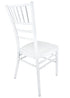 Chivari White Aluminum Chiavari Chair CCAW-AX-T