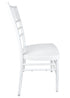 Chivari White Aluminum Chiavari Chair CCAW-AX-T
