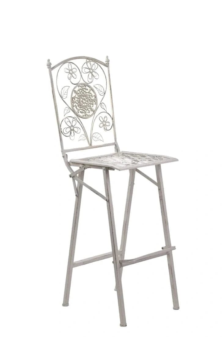 Chivari Barcelona Bistro Set in White includes 32" Cocktail Table and 2 Barstools BBBMW-KT-AX