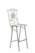 Chivari Barcelona Bistro Set in White includes 32" Cocktail Table and 2 Barstools BBBMW-KT-AX