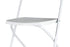 Chivari White Folding Chair (Steel-Poly Chair) - A Series CFPW-AX-T